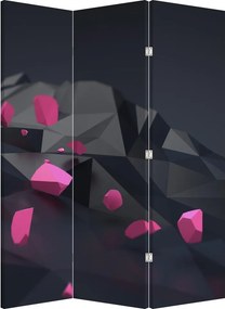 Paraván - 3D abstrakcie (126x170 cm)