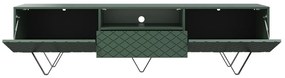 TV stolík Scalia s otvorenou policou 190 cm - labrador mat / čierne nožičky