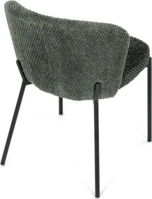 Jedálenská stolička bouclé, zelená CT-W1077 GRN2