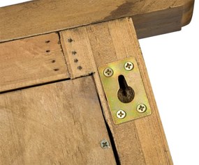 furniture-nabytek.cz - Masívne kúpeľňové zrkadlo Rangún z recyklovanej borovice, lakované, hnedé – 70×12×77 cm