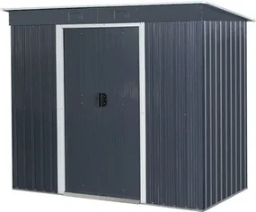 Záhradný domček Strend Pro 217x110x174 cm, plech, antracit, so základňou ()
