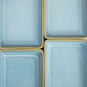 Sada dekoračných tanierov OKINAWA tyrkysových 743078 (4 ks)