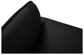 Čierna kožená pohovka Windsor &amp; Co Sofas Neso, 235 x 90 cm