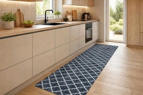 Protišmykový behúň LOTUS CLOVER 60924 čierny