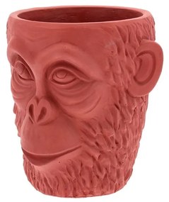 Červený kvetináč Villa Collection Calbe, výška 22,5 cm