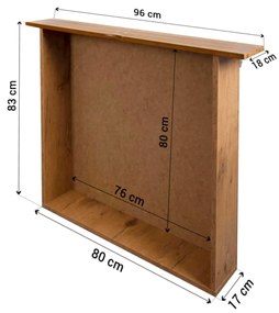 Wilsondo Detská posteľ so zábranou Oľga 2 - dub Rozmer: 200x90