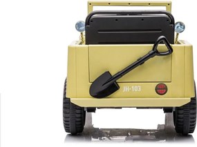 LEAN CARS JH-103 Khaki 4x4 batériové auto