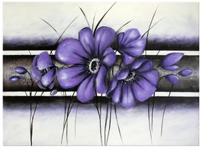 Gario Ručne maľovaný obraz Tajomný fialový Vlčí mak Rozmery: 100 x 70 cm