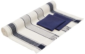 Bavlnený behúň a obrúsky v súprave 3 ks 50x150 cm Sonima – Kave Home