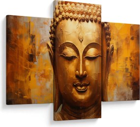 Obraz - Budha, olejomaľba (90x60 cm)