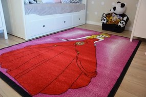 Detský koberec Kids Princess ružový C425