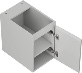 Mexen Rivel, kúpeľňová skrinka 30 cm, 1 dvierka, s drážkami, sivá matná, 91A21-03047-1-BF62