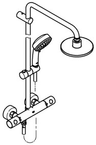 GROHE 27922000 - Sprchový systém TEMPESTA COSMOPOLITAN 160 mm, lesklý chróm