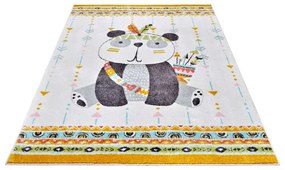 Krémovobiely detský koberec 160x235 cm Panda – Hanse Home