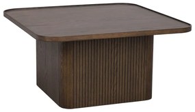 Tmavohnedý konferenčný stolík v dekore duba ø 80 cm Sullivan – Rowico