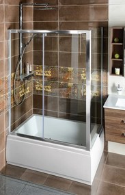 Polysan, DEEP sprchové dvere 1500x1650mm, číre sklo, MD1516