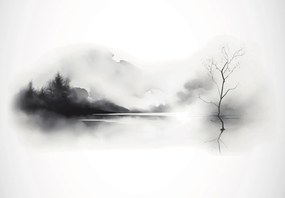 Fototapeta - Krajina, vektorová grafika (147x102 cm)