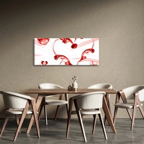 Obraz srdca z dymu (120x50 cm)