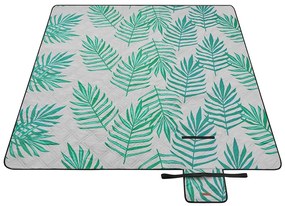 Songmics Pikniková deka Tropical 200x200 cm vzorovaná