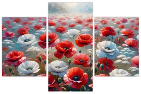 Obraz - Pole vlčích makov (90x60 cm)