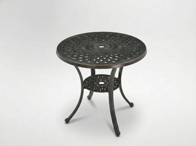 Garden Line Hliníkový stôl „MONDRICH“ ANTIQUE BRONZE priemer 78 x 70 cm OKRÚHLY *4065