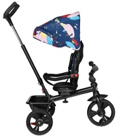 Lionelo - Detská trojkolka HAARI čierna/pestrofarebná