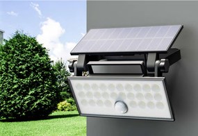 TOP LIGHT Svetlo nástenné Heleon PIR PRO, Čierna