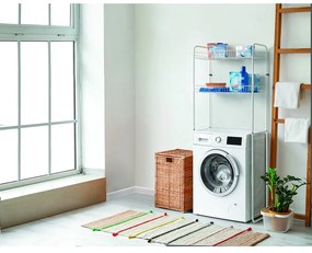 Biela dvojposchodová polica nad práčku Metaltex Sky Wash