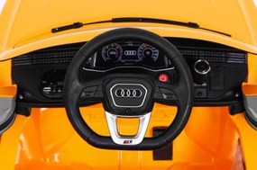 Ramiz Elektrické autíčko Audi Q8 Lift detské SUV žlté + diaľkové ovládanie