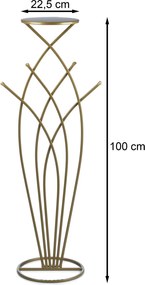 STOJAN NA KVETINÁČ FOUNT 100X22,5 CM ZLATÁ