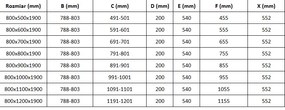 Mexen Roma, sprchovací kút 80 (dvere) x 110 (stena) cm, 6mm číre sklo, chrómový profil, 854-080-110-01-00