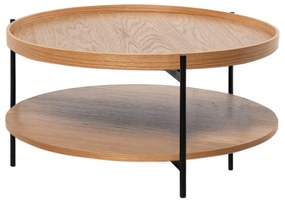 Konferenčný stolík lanyd ø 80 cm prírodný MUZZA