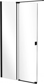 Besco Sprchovací kút Walk-In VAYO BLACK 90 (100, 110, 120, 130, 140), výška 200 cm - bez vaničky BESCO-Rozmery: šírka: 120