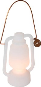 Stolná lampa nabíjateľná 22 cm IP44 biela - Storm Mini