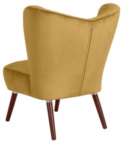 Žlté kreslo Ma× Winzer Sari Velvet
