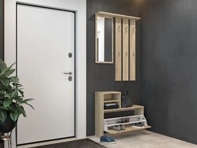 Predsieňová zostava Vayan 1 (dub sonoma) (so zrkadlom). Akcia -20%. Vlastná spoľahlivá doprava až k Vám domov. 1132527