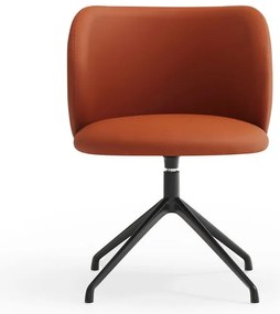 Oranžové čalúnené jedálenské kreslo Mogi – Teulat