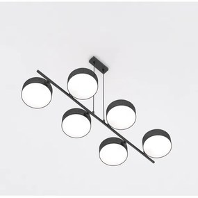 Závesný luster na lanku DRUMZ 6xE14/10W/230V čierny