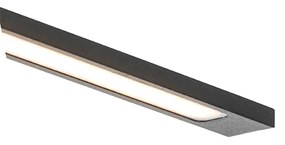 Moderné nástenné svietidlo čierne 62 cm vrátane LED IP44 - Jerre