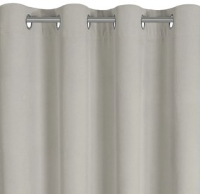 ZATEMŇOVACÍ ZÁVES (100%) NA KRÚŽKOCH NITA 140X250 CM TMAVOBÉŽOVÁ