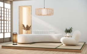 Toolight Toolight, závesné svietidlo 1xE27 APP1376-1CP, prírodná hnedá, OSW-00930