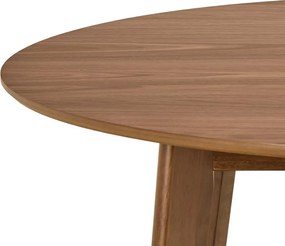 Okrúhly jedálenský stôl Roxby 120 cm orech
