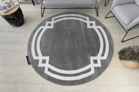 Okrúhly koberec HAMPTON Lux sivý