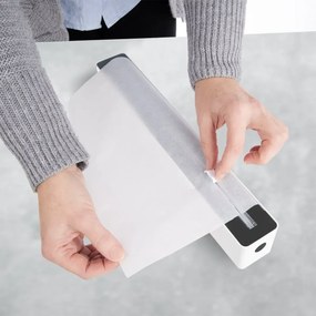 Orion Rezačka na potravinársku fóliu, plastová, s prísavkami do zásuvky, čierno - biela