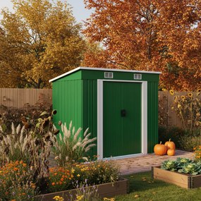 Záhradný domček na náradie L, 196x122x182cm,  zelená Gardebruk