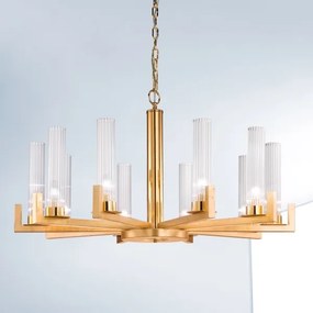 Kolarz 6009.81030 - Luster na reťazi RAGGIO 10xE14/25W/230V 24K zlato