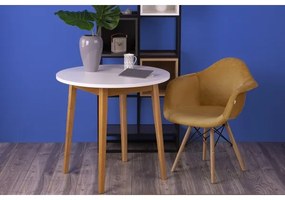 SADA 2x Jedálenská stolička NEREA 80x60,5 cm žltá/buk