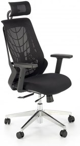 Kancelárska ergonomická stolička GERONIMO — sieť, čierna