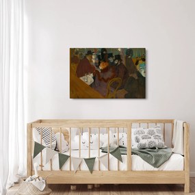 Obraz - Henri de Toulouse-Lautrec, At the Moulin Rouge, reprodukcia (90x60 cm)