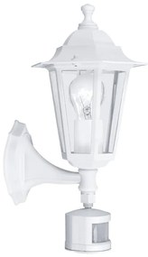 Eglo 22464 - Vonkajšie nástenné svietidlo s čidlom LATERNA 5 1xE27/60W EG22464